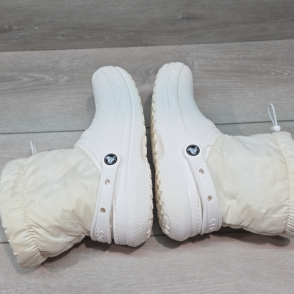 Crocs Women High Top White Clog Boots Shoes Sz 7 - Picture 7 of 10
